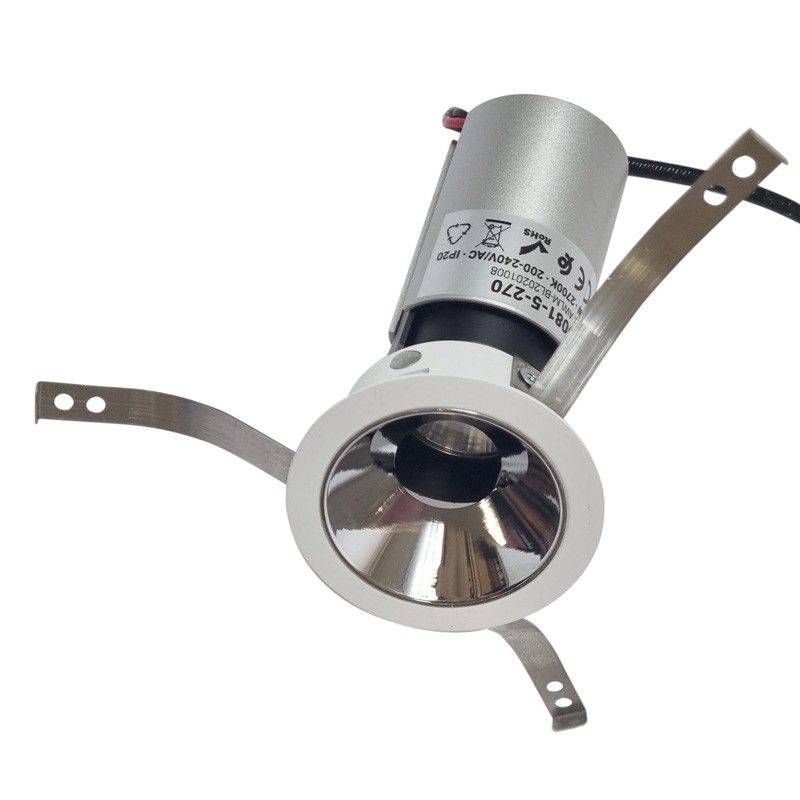 LED recessed ceiling spotlight COB - 5W - Adjustable - Low UGR - Ø50mm