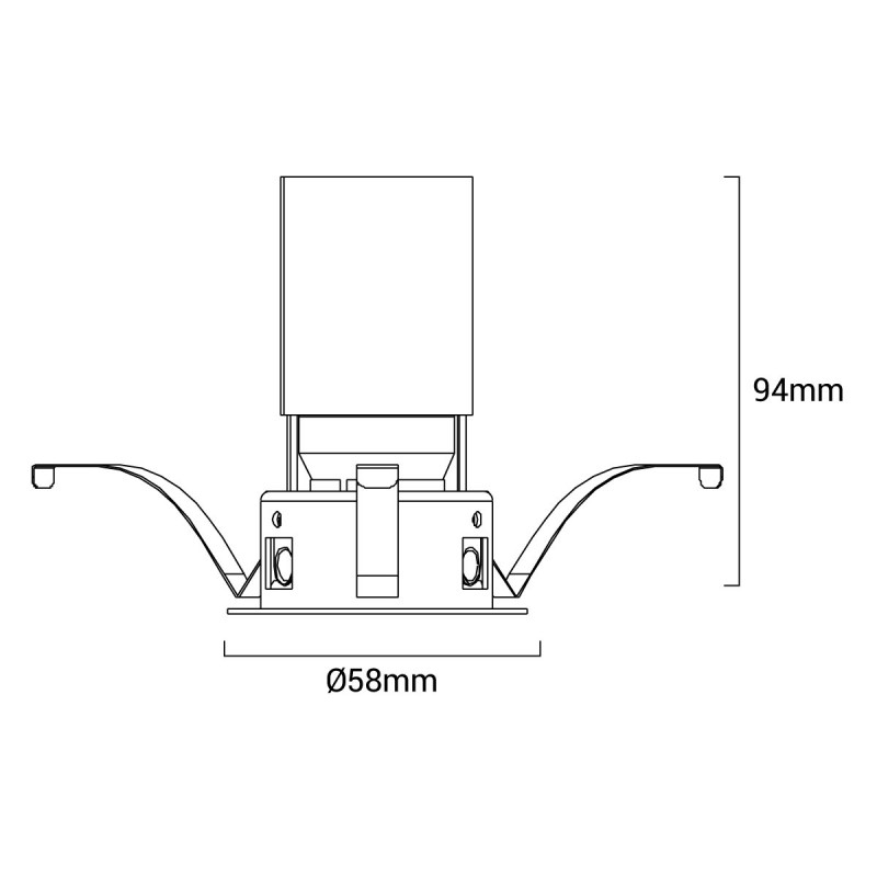 LED recessed ceiling spotlight COB - 5W - Adjustable - Low UGR - Ø50mm