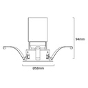 LED recessed ceiling spotlight COB - 5W - Adjustable - Low UGR - Ø50mm