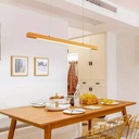 Wooden pendant lamp "COAK" 24W Dimmable