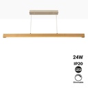 Wooden pendant lamp "COAK" 24W Dimmable
