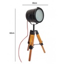 Vintage table or floor lamp with tripod "CARPEN".