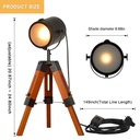 Vintage table or floor lamp with tripod "CARPEN".