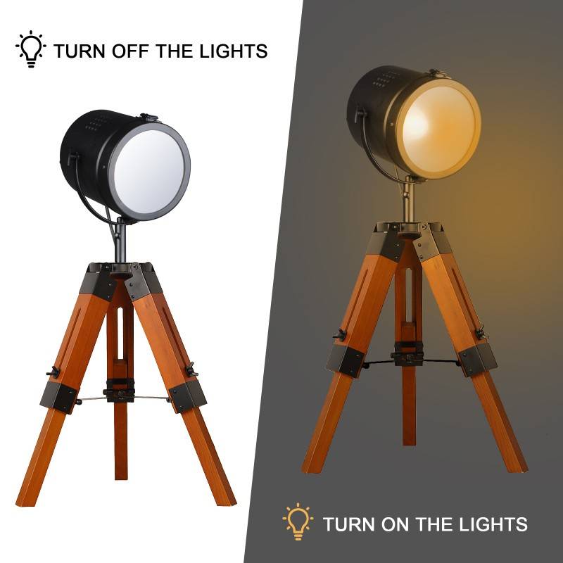 Vintage table or floor lamp with tripod "CARPEN".