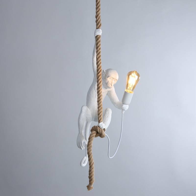 Resin hanging monkey lamp "Ximpa".