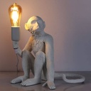 Rila" resin monkey table lamp
