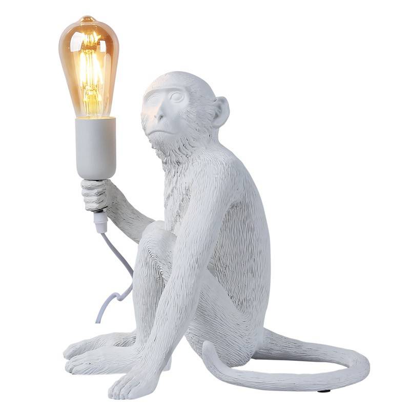 Rila" resin monkey table lamp