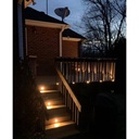 Kit 6 recessed LED spotlights for stairs or floor 0,4W 12V-DC IP67