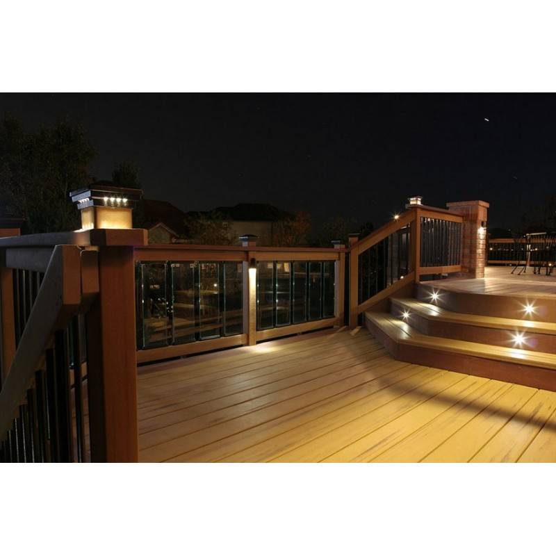 Kit 6 recessed LED spotlights for stairs or floor 0,4W 12V-DC IP67