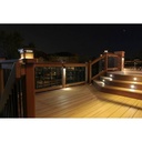 Kit 6 recessed LED spotlights for stairs or floor 0,4W 12V-DC IP67