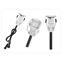 Kit 6 recessed LED spotlights for stairs or floor 0,4W 12V-DC IP67