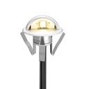 Pack 10 Recessed LED Solar Spotlights with Solar Panel