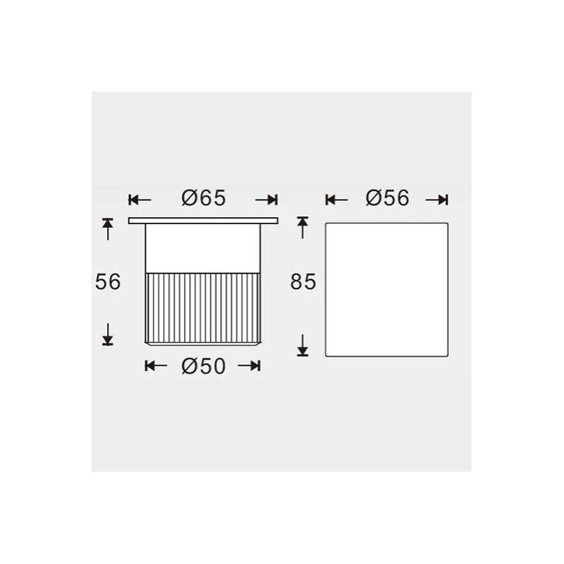 LED ground recessed spotlight 4,5W 220V-AC IP67