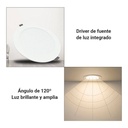 Recessed circular LED downlight - 20W - Cutout Ø190mm