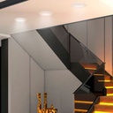 Recessed circular LED downlight - 20W - Cutout Ø190mm