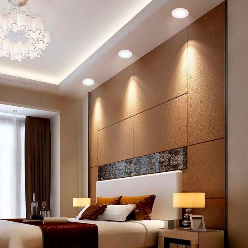 Recessed circular LED downlight - 20W - Cutout Ø190mm