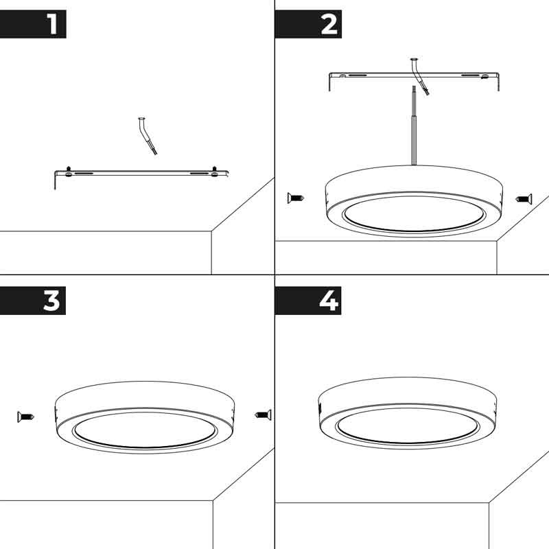 High Efficiency 18W LED Surface Mounted Ceiling Light