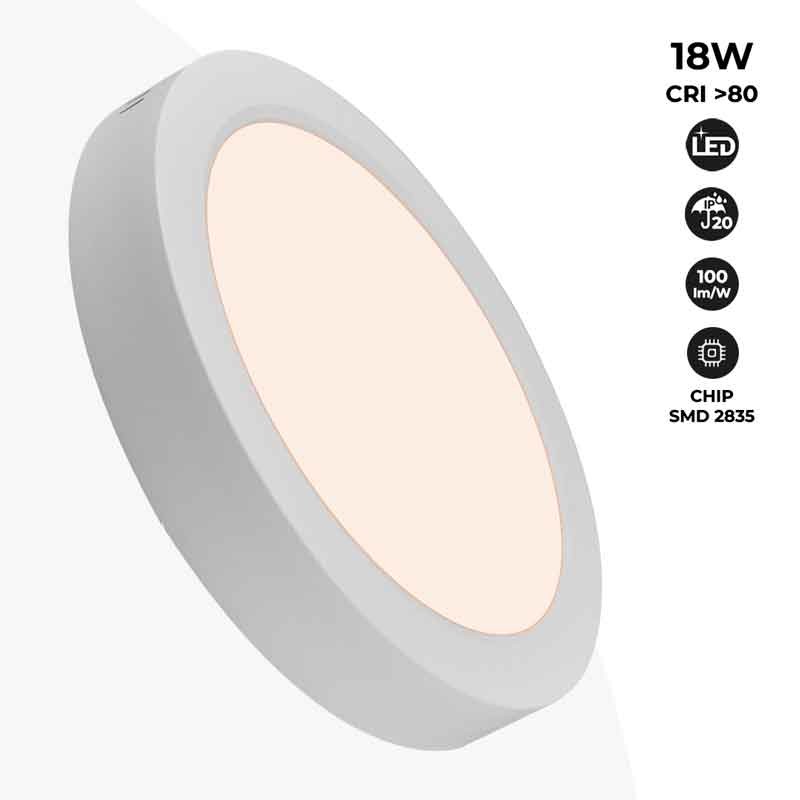 High Efficiency 18W LED Surface Mounted Ceiling Light