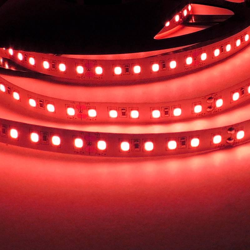 LED Strip 24V DC - 18W/m - Colors - 10mm - IP20 - Roll 5 meters - 120ch/m