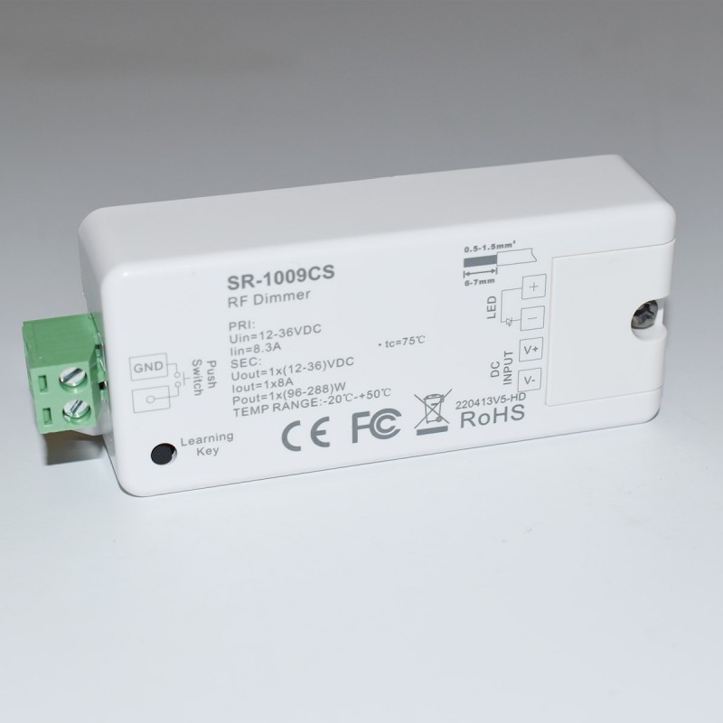 Single color regulator 12-36V 1 channel 8A SUNRICHER - Perfect RF