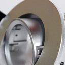 Tilting circular downlight ring for GU10 / MR16 bulb - Cut Ø75 mm