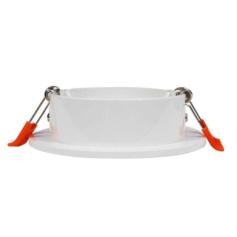 Tilting circular downlight ring for GU10 / MR16 bulb - Cut Ø75 mm