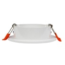 Tilting circular downlight ring for GU10 / MR16 bulb - Cut Ø75 mm