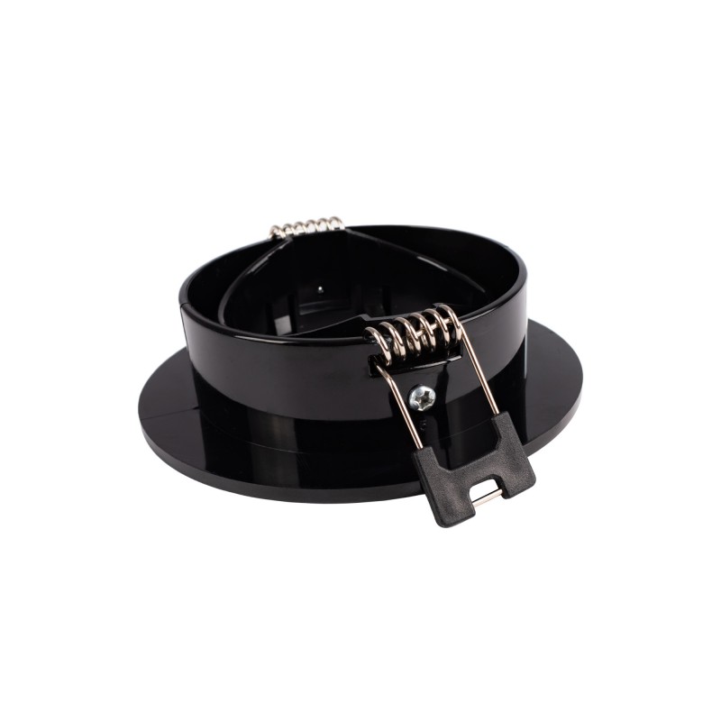 Tilting circular downlight ring for GU10 / MR16 bulb - Cut Ø75 mm