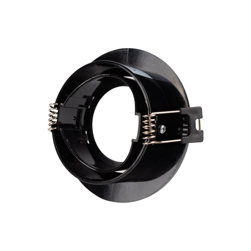 Tilting circular downlight ring for GU10 / MR16 bulb - Cut Ø75 mm