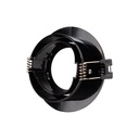 Tilting circular downlight ring for GU10 / MR16 bulb - Cut Ø75 mm