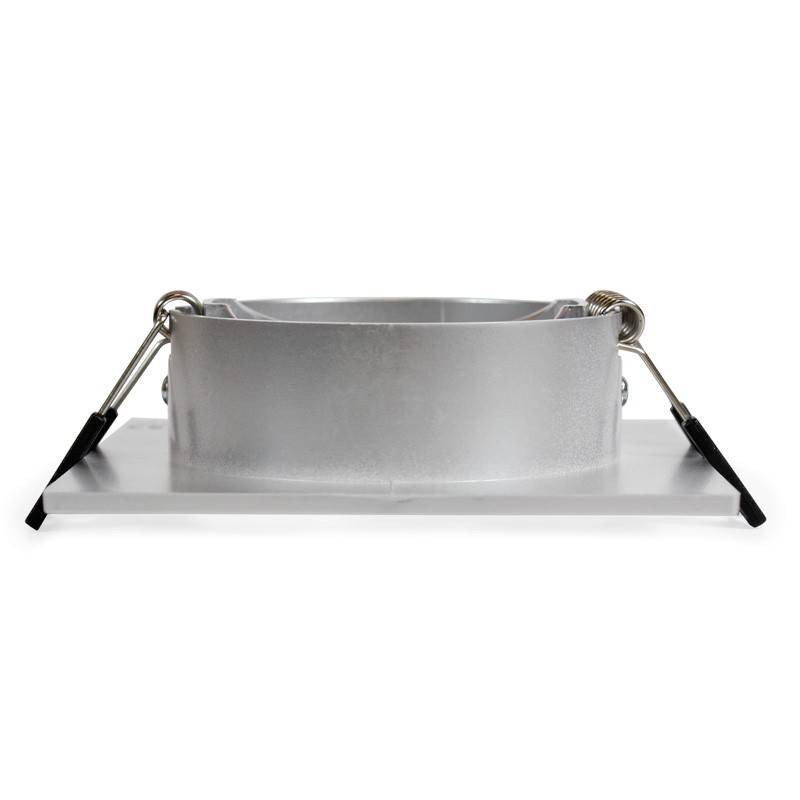 Tilting square downlight ring for GU10/MR16 bulb - Cut Ø75mm