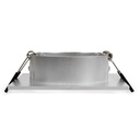 Tilting square downlight ring for GU10/MR16 bulb - Cut Ø75mm