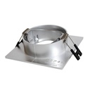 Tilting square downlight ring for GU10/MR16 bulb - Cut Ø75mm