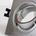 Tilting square downlight ring for GU10/MR16 bulb - Cut Ø75mm
