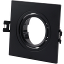 Tilting square downlight ring for GU10/MR16 bulb - Cut Ø75mm