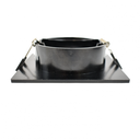 Tilting square downlight ring for GU10/MR16 bulb - Cut Ø75mm