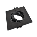 Tilting square downlight ring for GU10/MR16 bulb - Cut Ø75mm