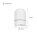 Modern ceiling light "Roller" 7W