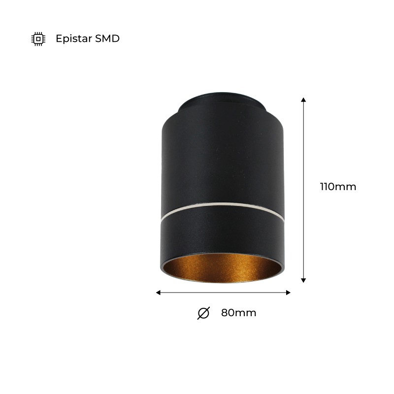 Modern ceiling light "Roller" 7W