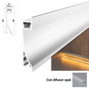 Recessed profile wall washer socket 14x68mm (2mt)