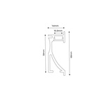 Recessed profile wall washer socket 14x68mm (2mt)
