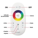 Controller + remote control LED RGBW 12/24V 4 channels