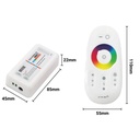 Controller + remote control LED RGBW 12/24V 4 channels
