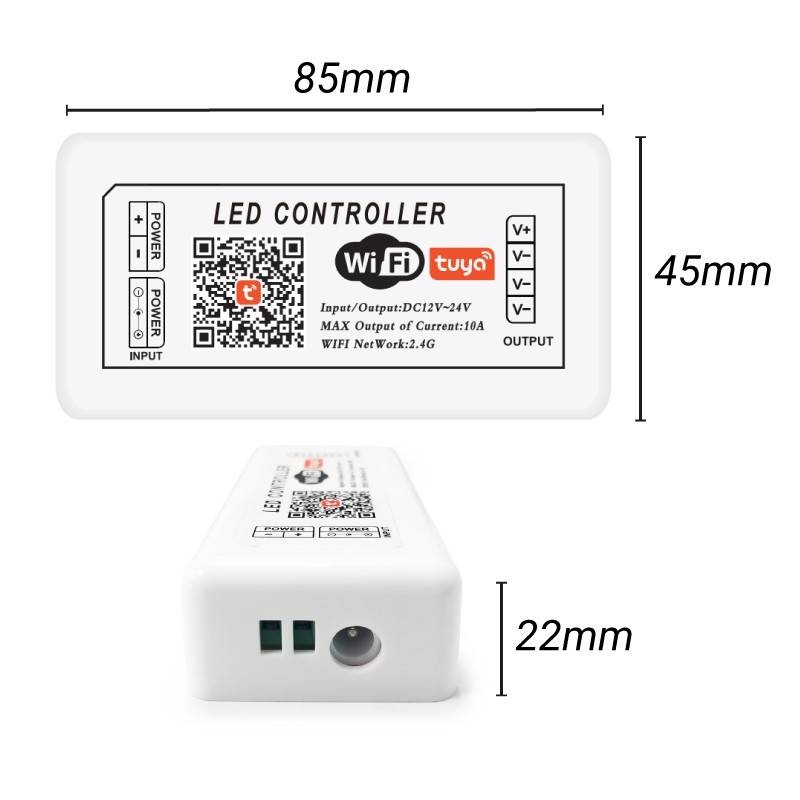 SMART+ WIFI Single Color LED Controller 12/24V 1 Channel 10A