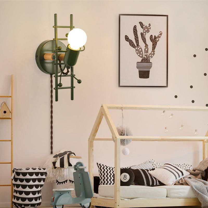 Wall Light "Doll " - With switch and plug - E27