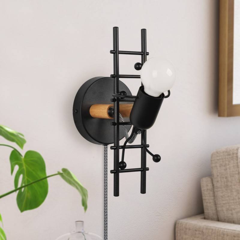 Wall Light "Doll " - With switch and plug - E27