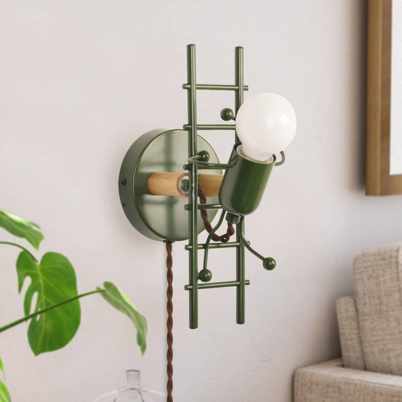 Wall Light "Doll " - With switch and plug - E27