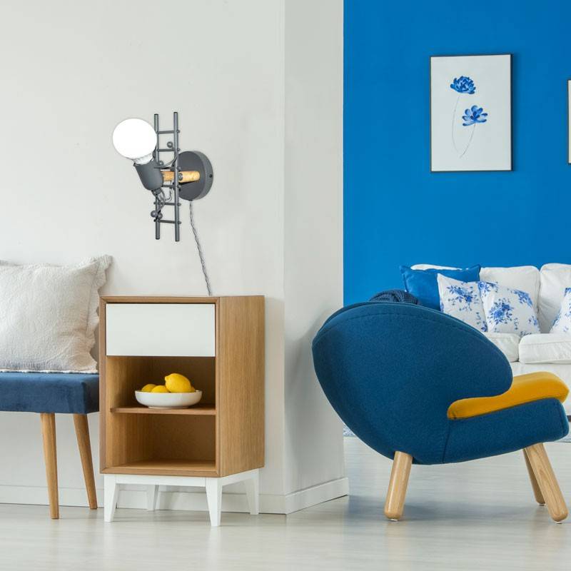 Wall Light "Doll " - With switch and plug - E27