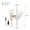 Wall Light "Doll " - With switch and plug - E27