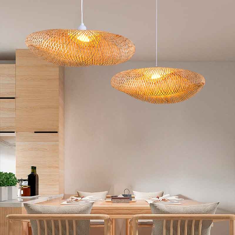 Wicker pendant lamp "Vimet Lite".